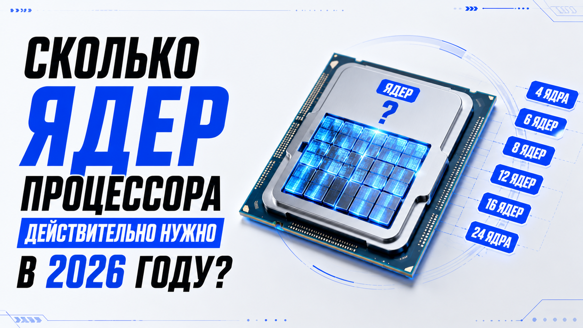 Сколько ядер процессора действительно нужно в 2026 году