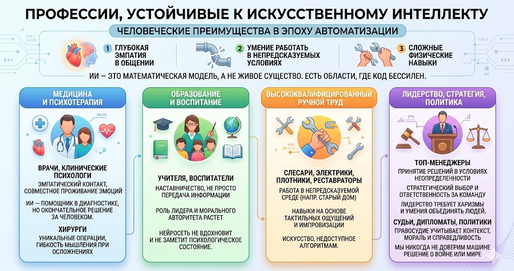 🚀 Какие профессии первыми заменят роботы и ИИ?