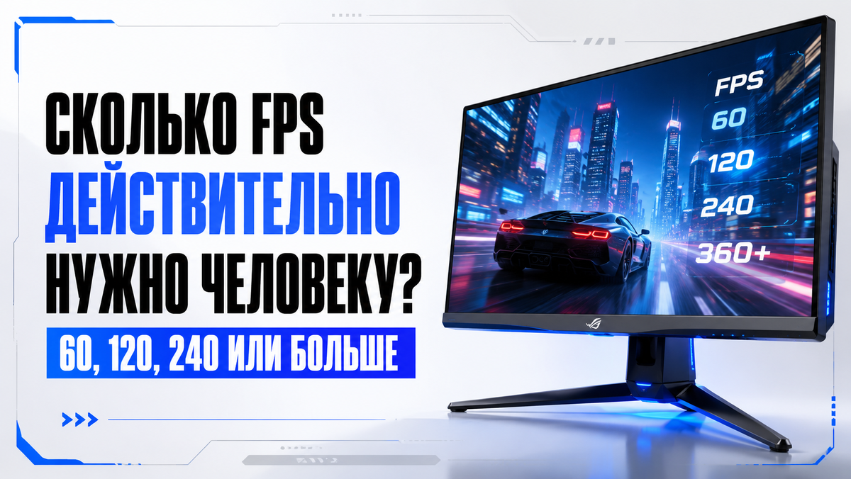 Сколько FPS действительно нужно человеку: 60, 120, 240 или больше