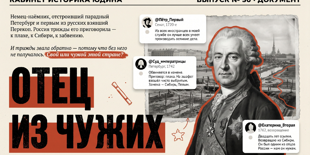 Немец, который стал отцом России. Хотя Россия трижды хотела его приговорить!