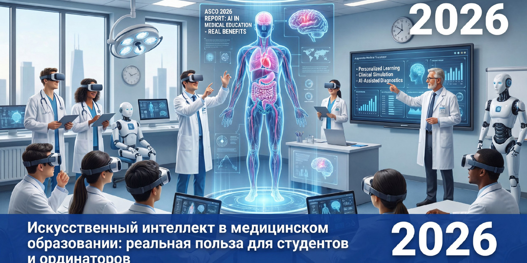 Искусственный интеллект в медицинском образовании: реальная польза для студентов и ординаторов (по итогам ASCO 2026).