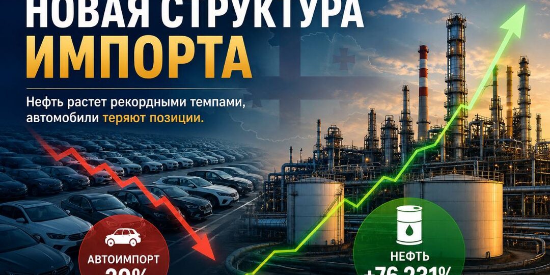 Импорт меняет структуру: автомобили теряют позиции, а нефть выходит на первый план