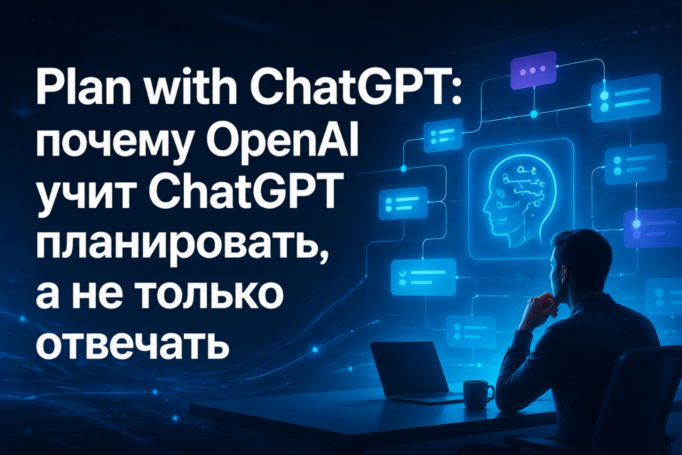   Обложка статьи ProAI про Plan with ChatGPT и переход ChatGPT от ответов к планированию.
