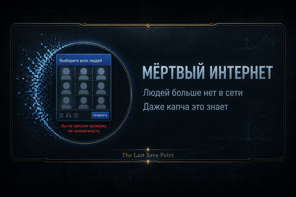 Проверка на человечность провалена. Добро пожаловать в сеть. The Last Save Point.