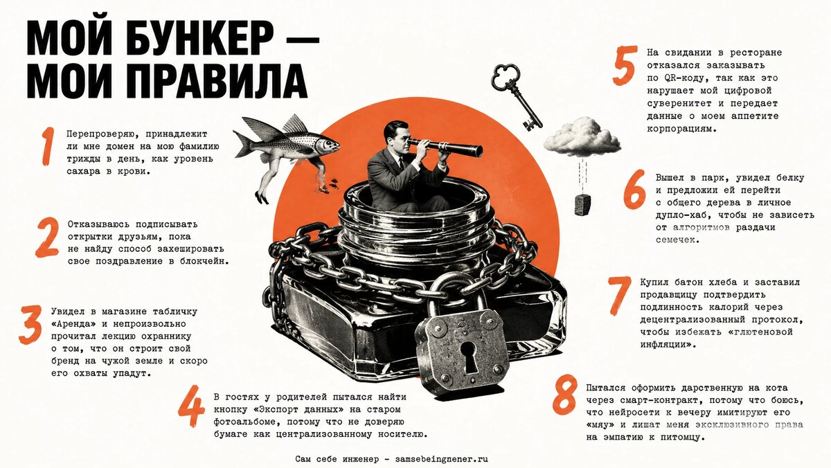    Никита Куликов. Сам себе инженер: цифровой суверенитет, сайт-хаб, блокчейн-авторство.