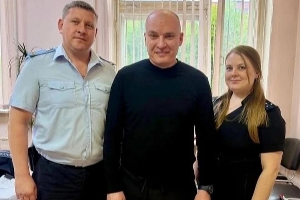    Тренер поблагодарил полицейских Екатеринбурга за помощь. Фото: соцсети Андрея Разина