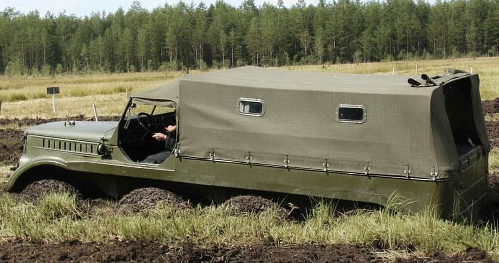 ГАЗ-62Б: восьмиколёсный монстр для болот