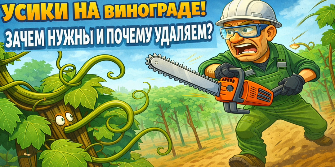 🍇 Что делать с УСИКАМИ на ВИНОГРАДЕ? Враги или помощники? Как работают и ПОЧЕМУ МЫ ИХ УДАЛЯЕМ?