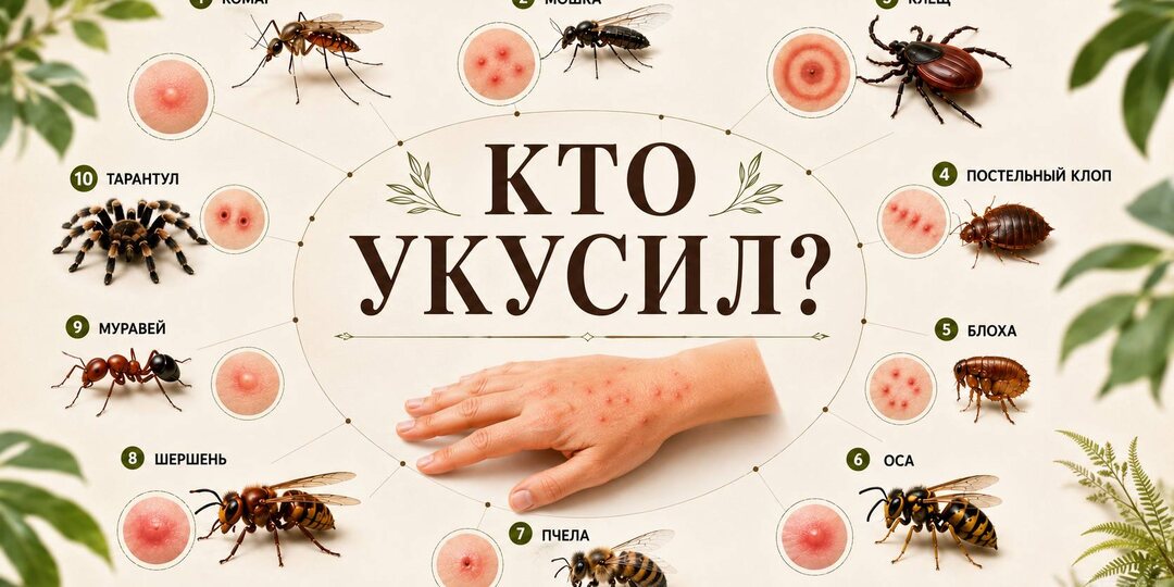 Кто вас укусил: простая памятка на лето