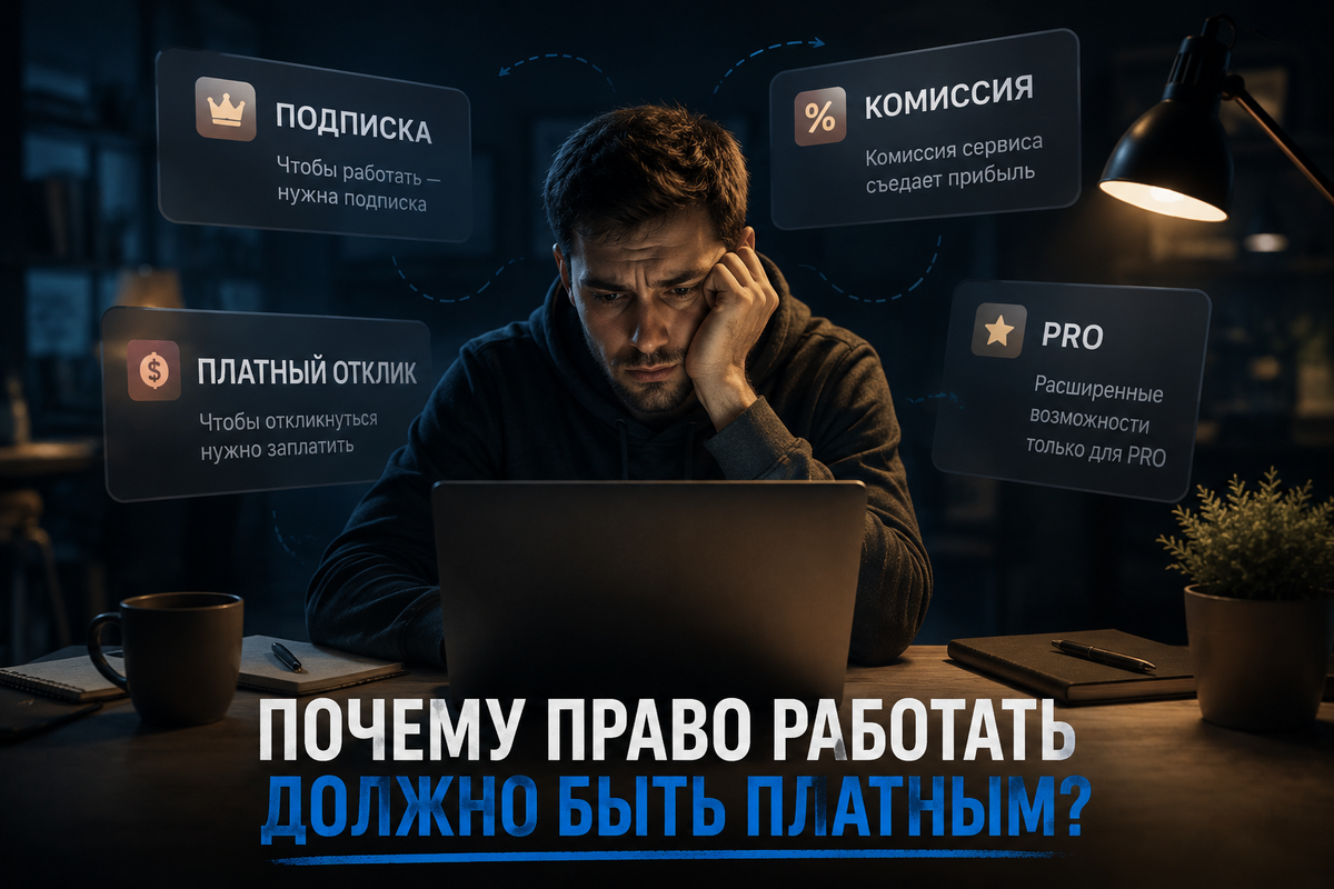 Почему право работать на фрилансе вообще должно быть платным?