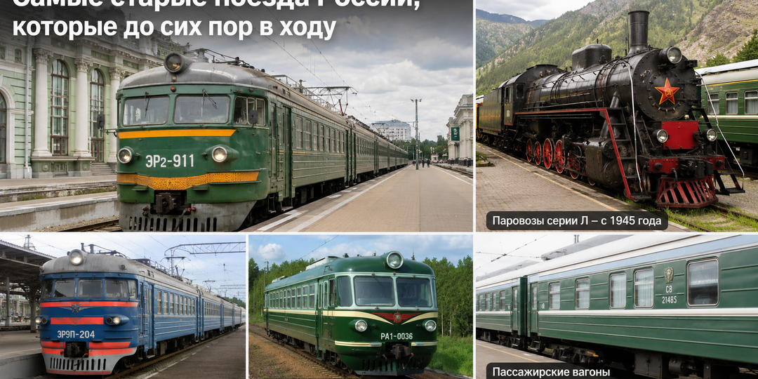 Самые старые поезда России, которые до сих пор в строю