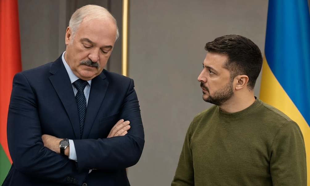    Извинения Лукашенко, похоже, только раззадорили Зеленского. Иллюстрация: Блокнот