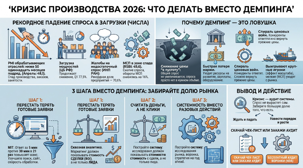 кризис производства 2026, что делать?