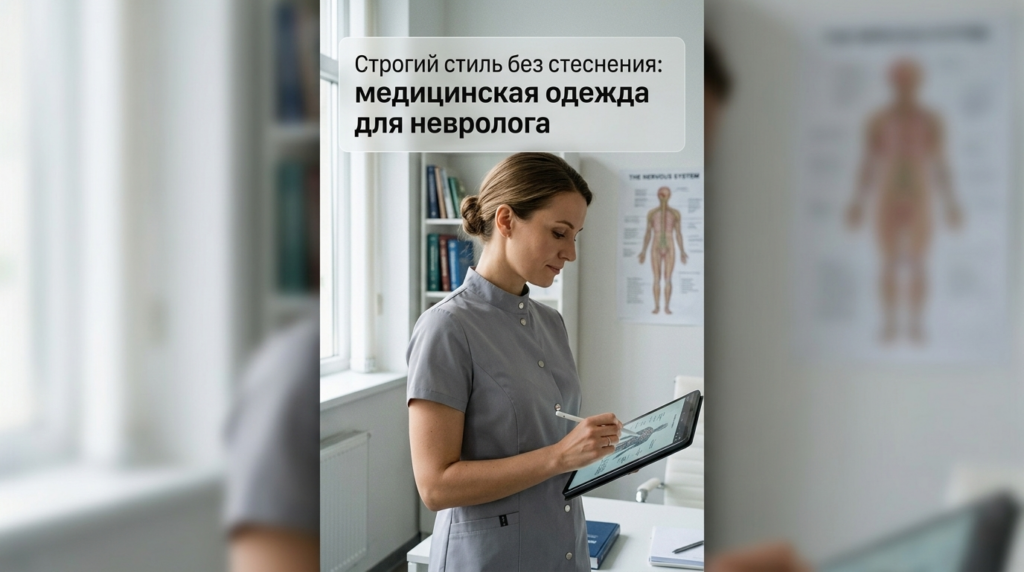    Строгая и удобная медицинская одежда для невролога. Medavibe