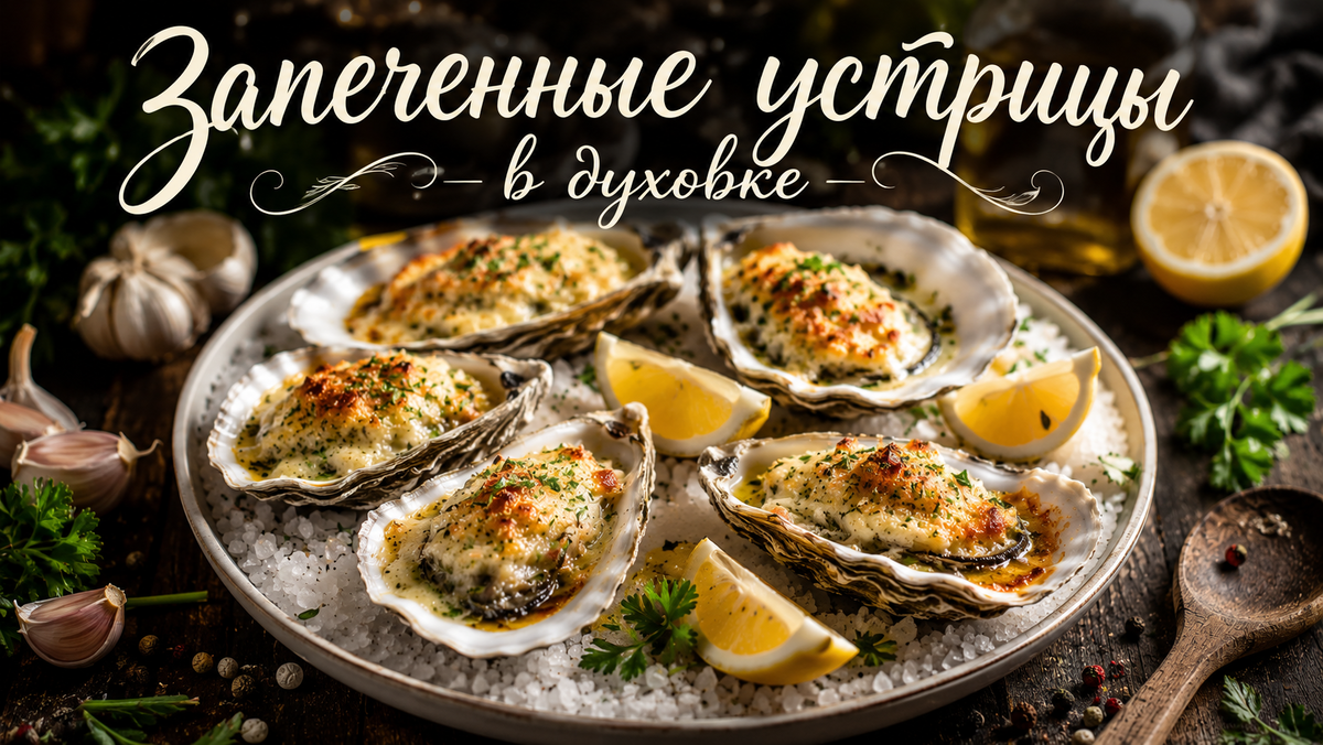 Запеченные устрицы в духовке