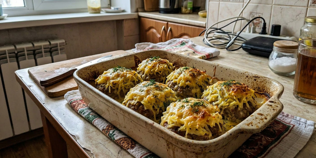 Мясные «Стожки» с картофелем и сыром: собираются слоями и тают во рту