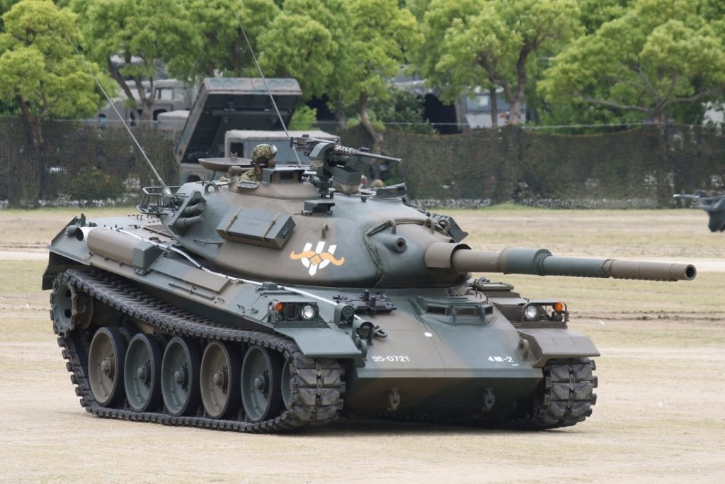 демонстрация подвески танк Type 74