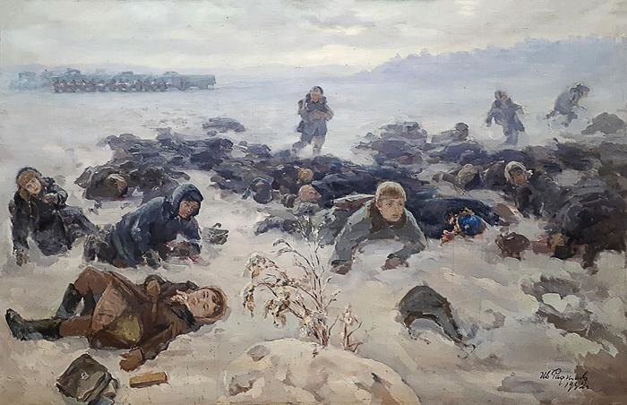Картина Ивана Радимова «Расстрел детей под Керчью». Фото © yavarda.ru