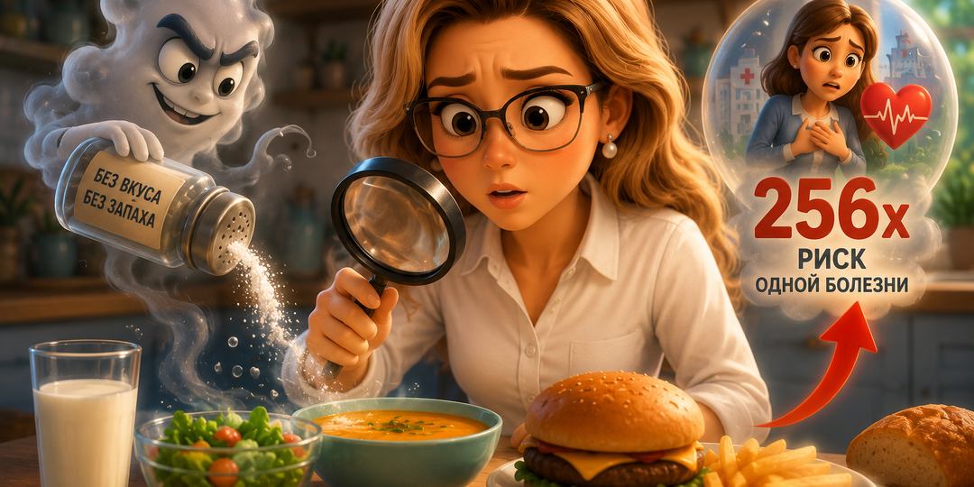 ‼️Мы едим это каждый день. Вещество без вкуса и запаха, которое в 256 раз увеличило риск одной болезни