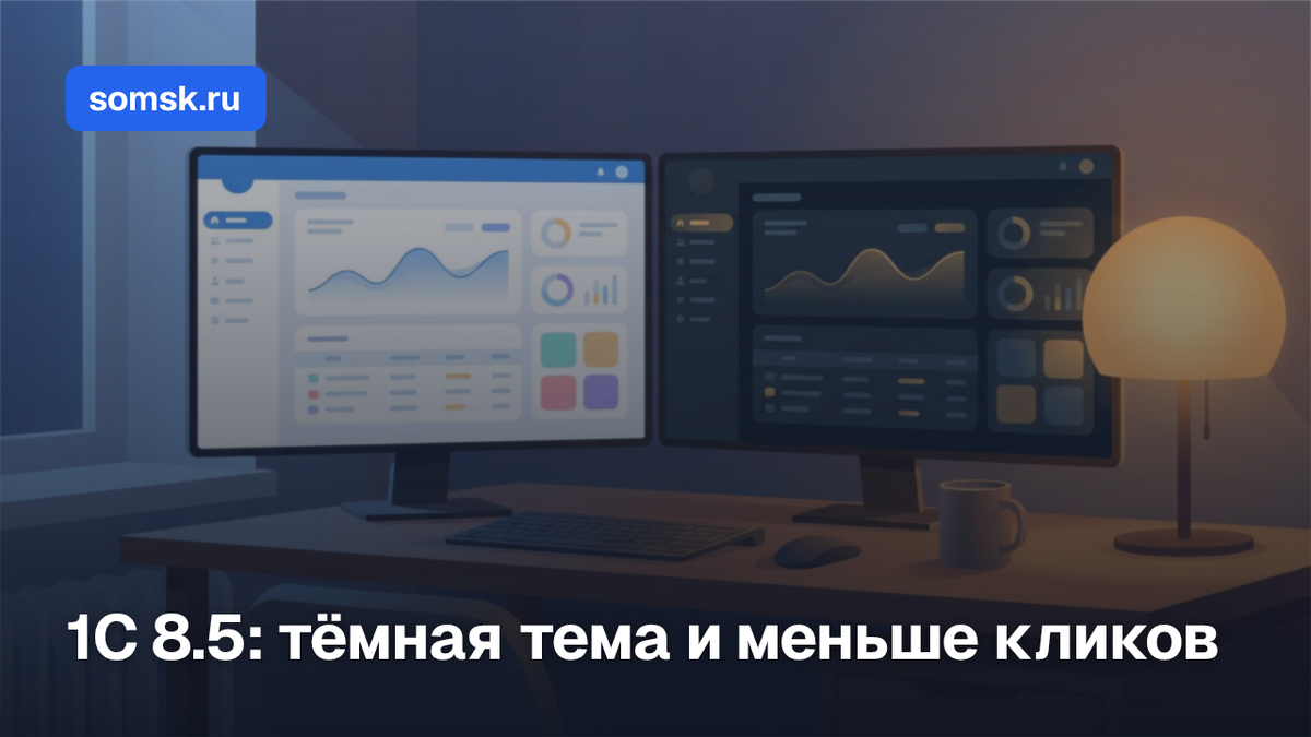 Тёмная тема в 1С