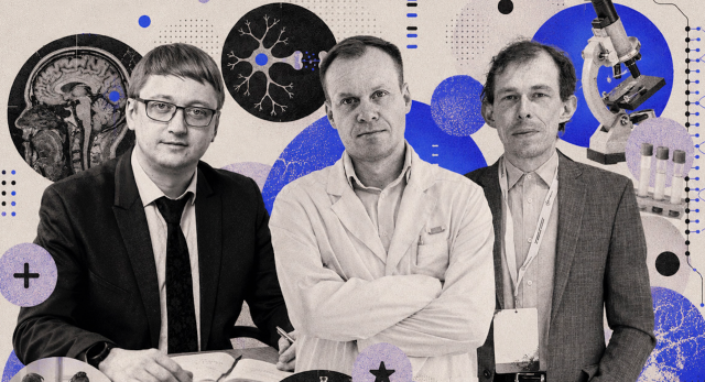    Алексей Шмонин, Андрей Зуев, Андрей Зарецкий. Фото: пресс-служба Oncobrain