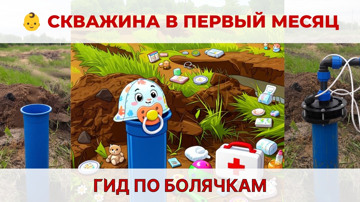 Скважина на песок в первые дни жизни почти как младенец. Только ростом метров 10 - 30. Но не смотрите на рост - за ней в первые дни нужен глаз да глаз!