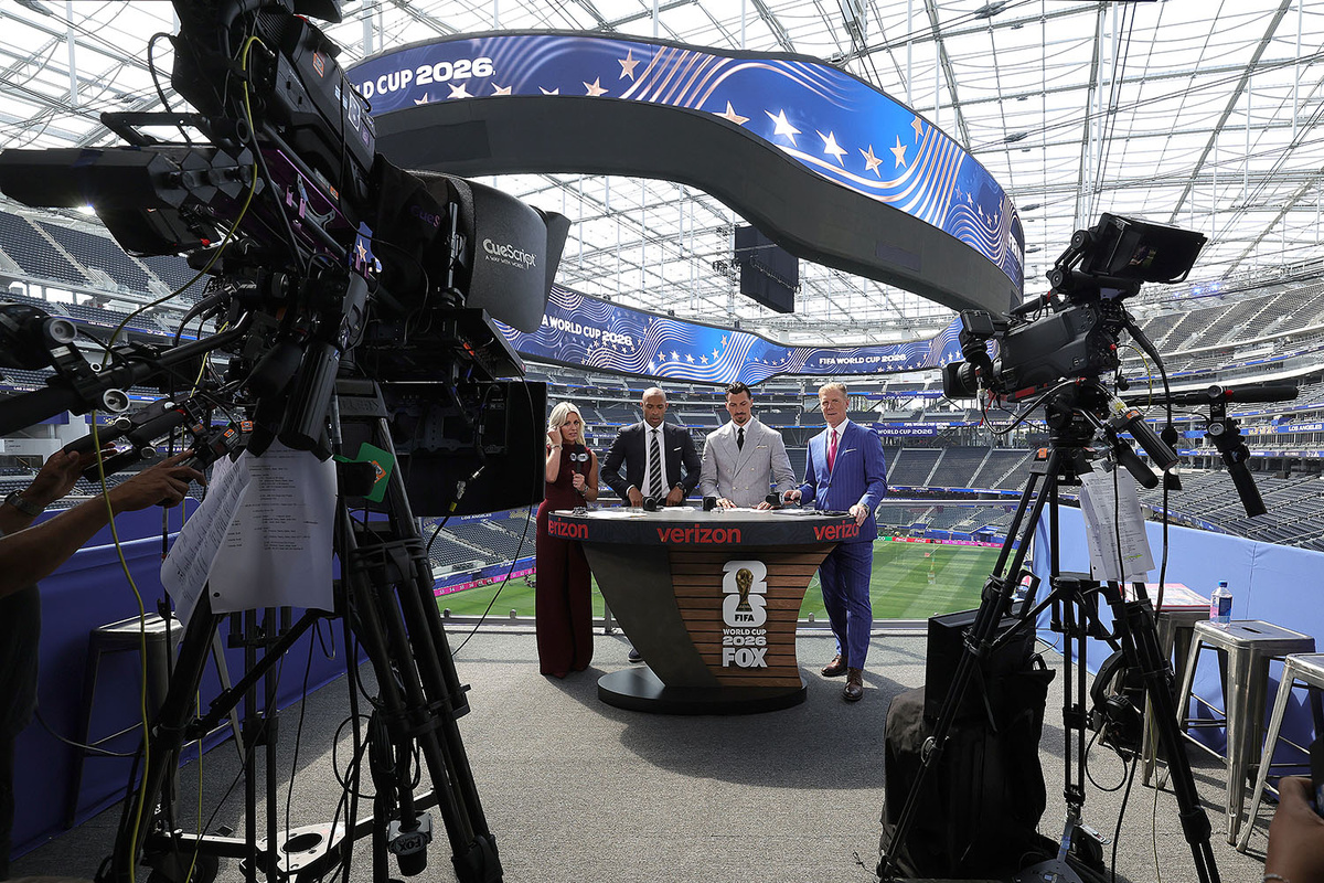Трансляция чемпионата мира по футболу 2026 на канале Fox Sports. (Фото Frank Micelotta·Fox Sports via Getty Images)