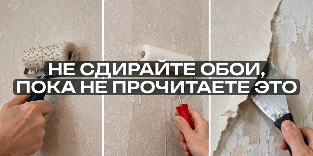Добавьте это в теплую воду, и старые обои отвалятся сами: хитрый трюк, который спасет штукатурку