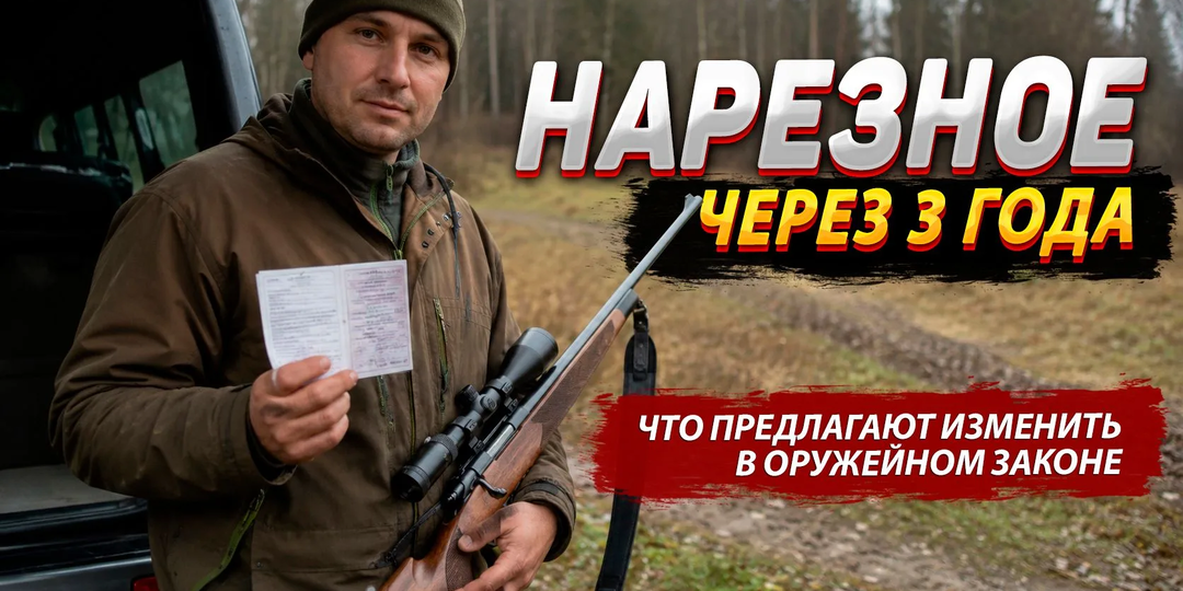 Нарезное через 3 года: что предлагают изменить в оружейном законе