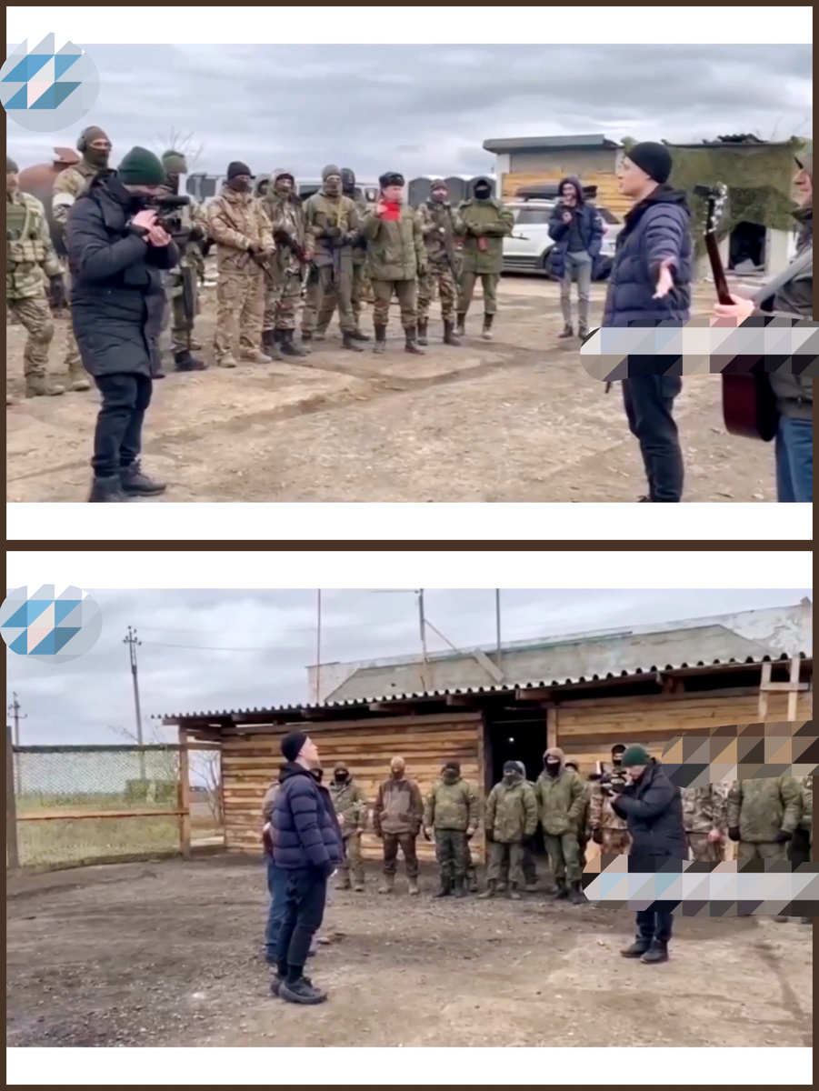 SHAMAN поёт в зоне СВО перед бойцами.