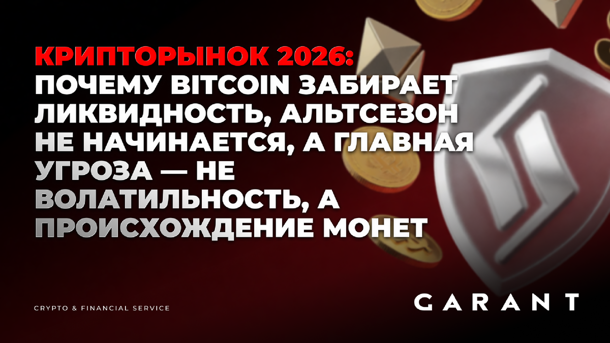 Если смотреть на текущую картину без эмоций — рынок окончательно смещается в сторону Bitcoin как базового актива всей индустрии