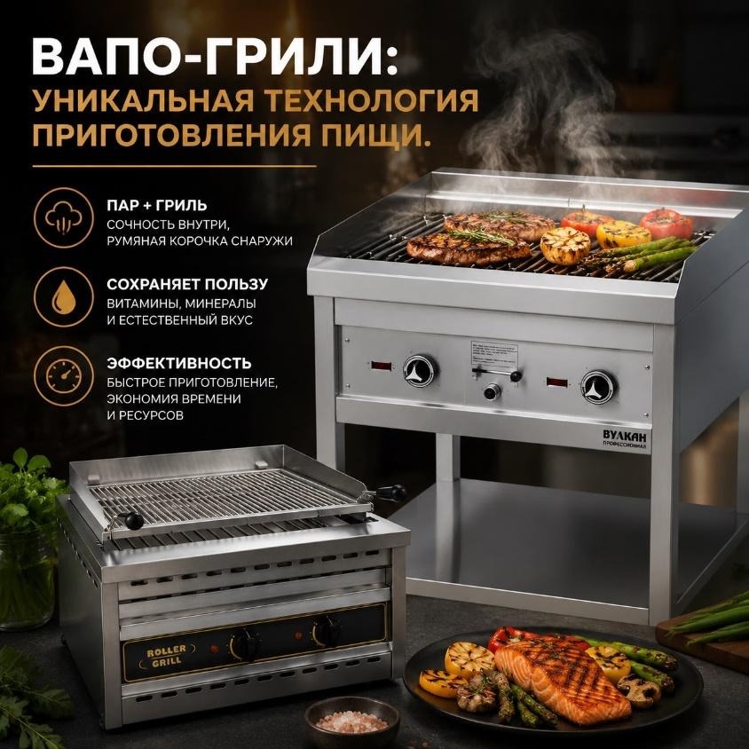  Вапо-грили: Уникальная технология приготовления пищи