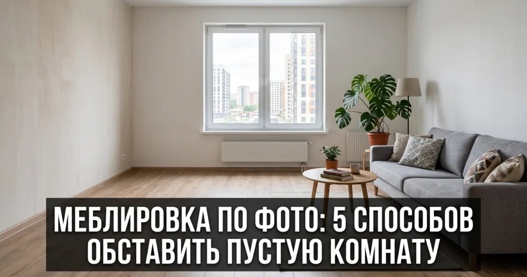 Меблировка по фото: 5 способов обставить пустую комнату