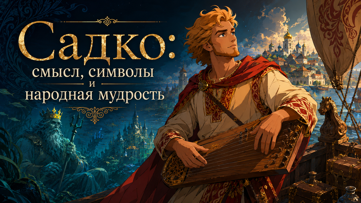 Садко: смысл, символы и народная мудрость.