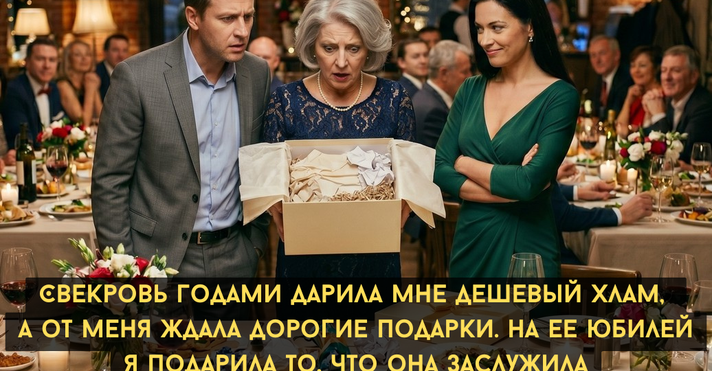 Свекровь годами дарила мне дешевый хлам, а от меня ждала дорогие подарки. На ее юбилей я подарила то, что она заслужила