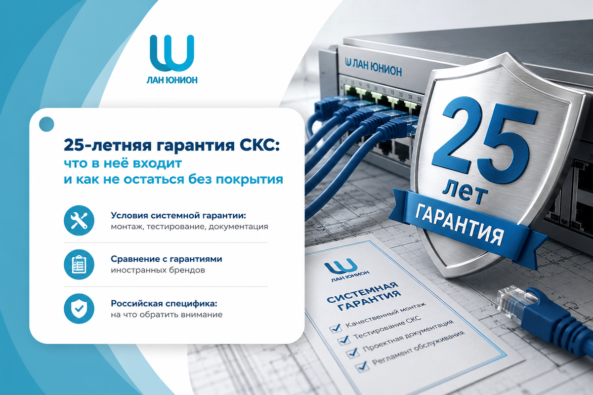 25-летняя гарантия СКС Лан Юнион