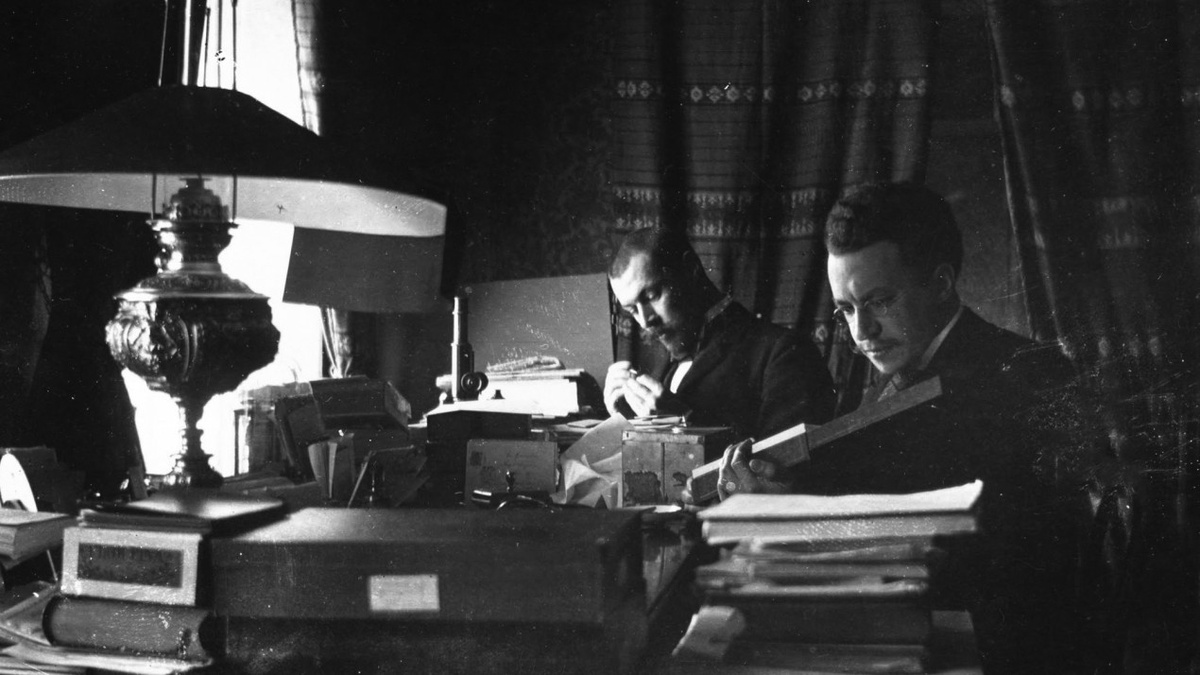 Т. С. Чичерин и А. П. Семёнов. Фото: Фонд сохранения наследия Петра Петровича Семёнова-Тян-Шанского и его потомков