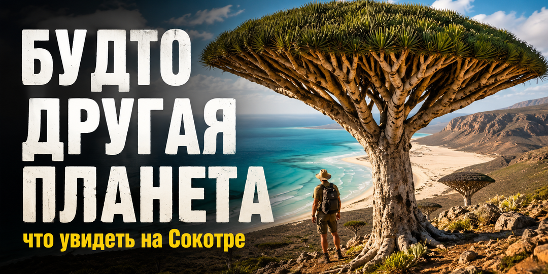 Остров, который выглядит как другая планета. Незабываемые кадры из Сокотры
