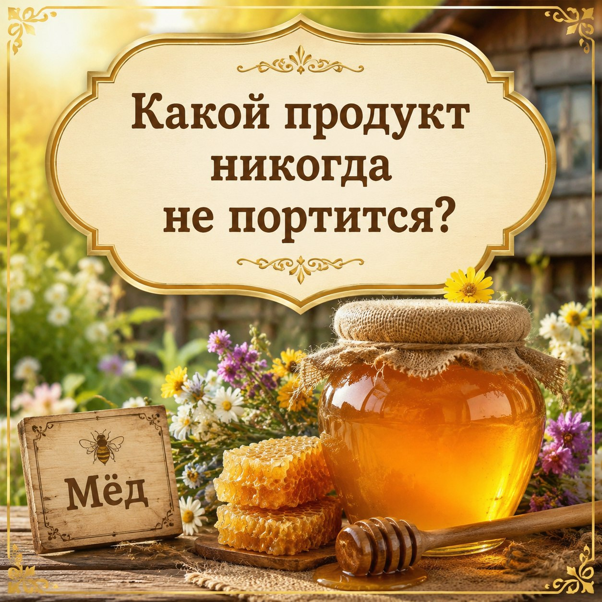 Какой продукт никогда не портится?