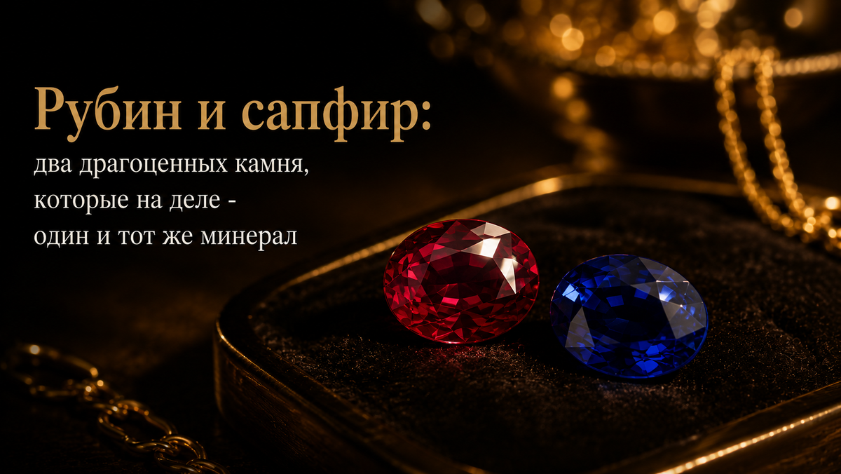 Рубин и сапфир: два драгоценных камня, которые на деле - один и тот же минерал