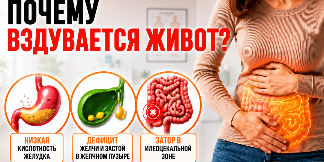 7 реальных причин вздутия живота: от застоя желчи до камней в почках