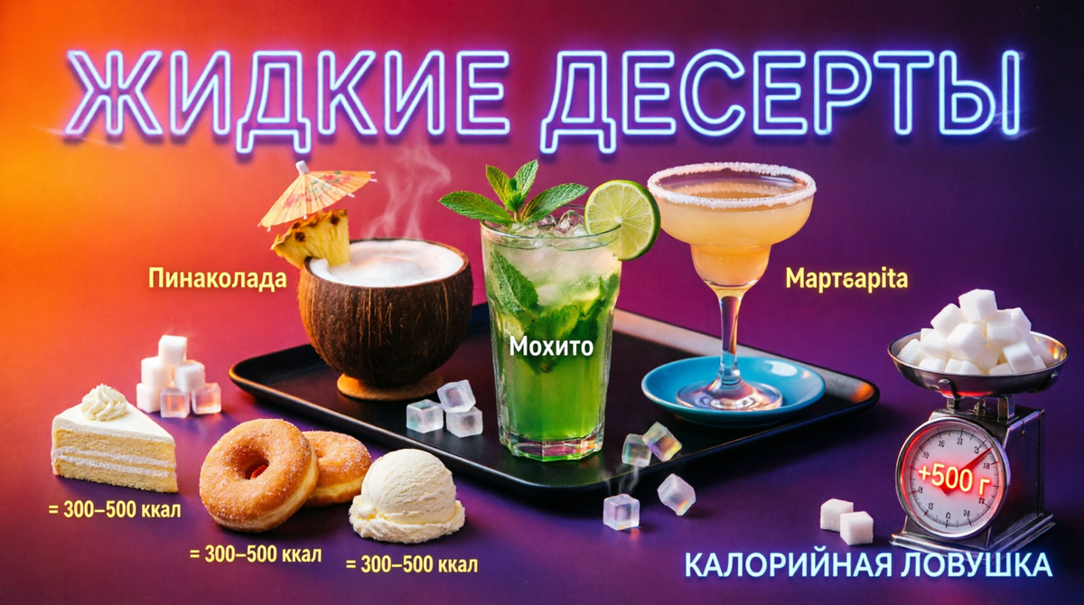 «Жидкие десерты» и калорийная ловушка