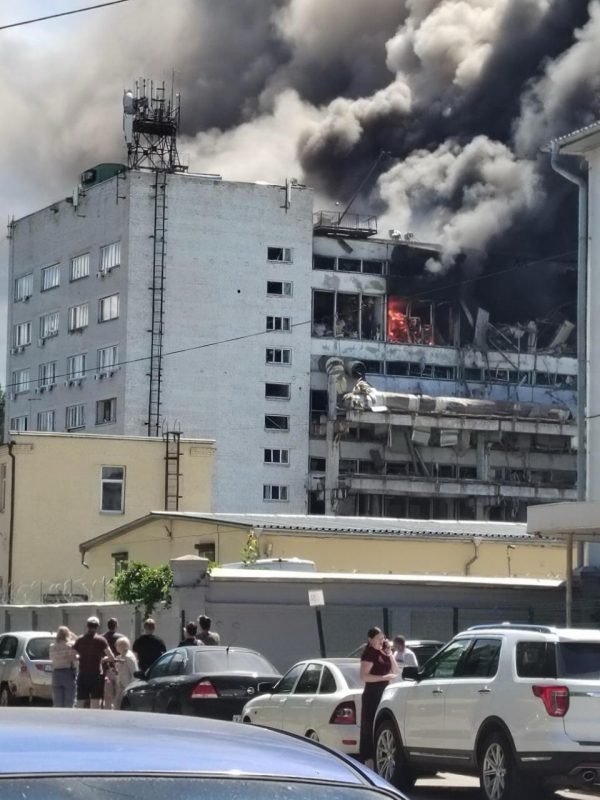    Удар по Воронежу 22 июня. Фото: соцсети.