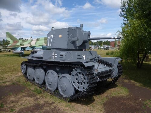 Лёгкий чехословацкий танк PzKpfW 38(t) 1938 г. Парковый комплекс истории техники им. Сахарова К.Г.  (Фото Топ Десяткин) 