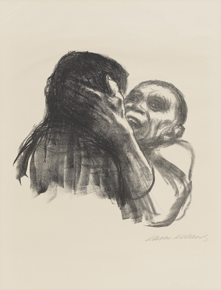     Кете Кольвиц. Смерть, принятая за друга. Цикл «Смерть». 1937   
undefined