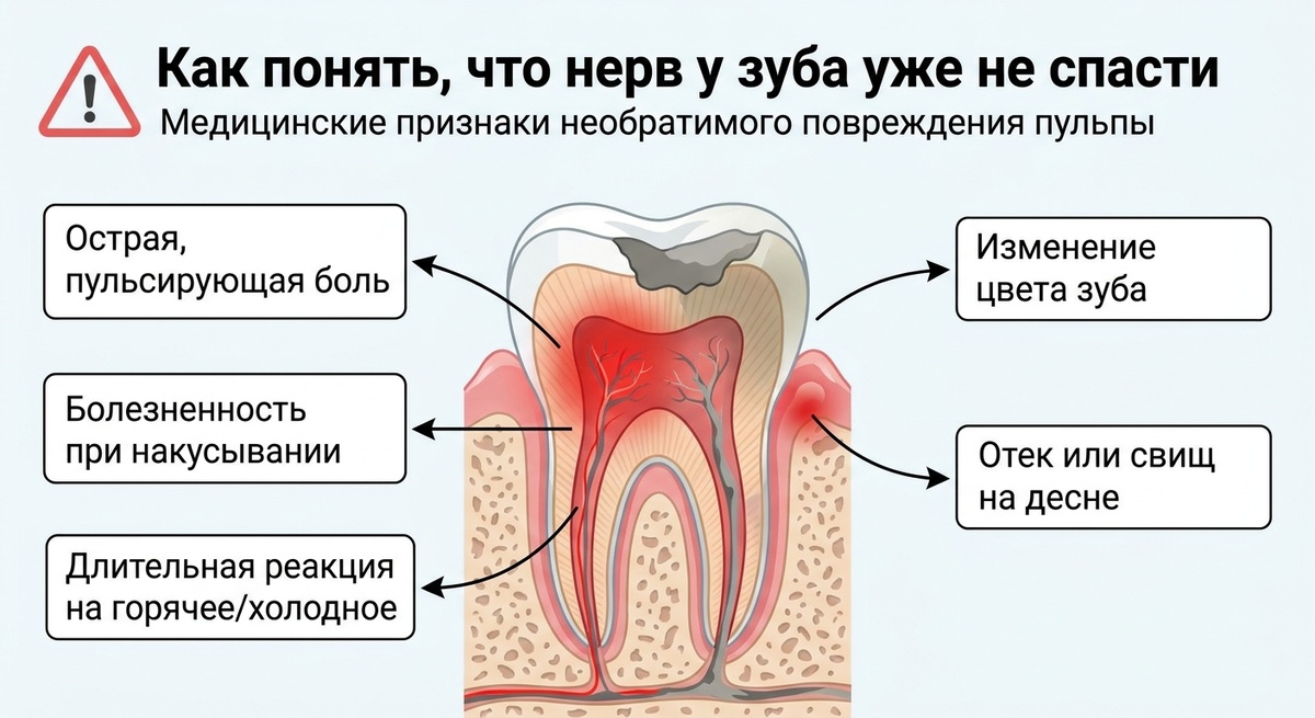 Как понять, что нерв уже не спасти