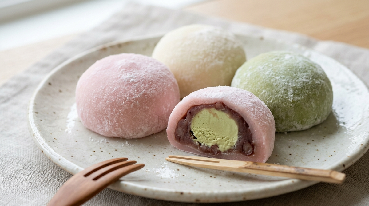 Моти — японский десерт из рисовой муки.