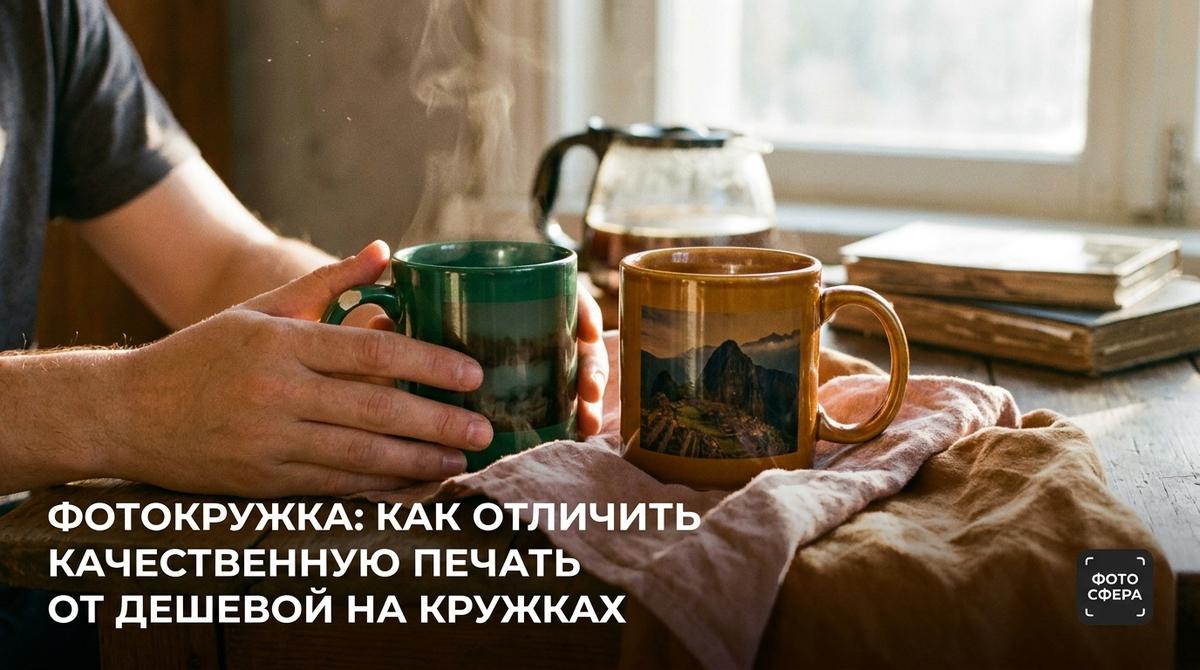 Кружка с фото: как отличить качество печати от дешёвой печати на кружке