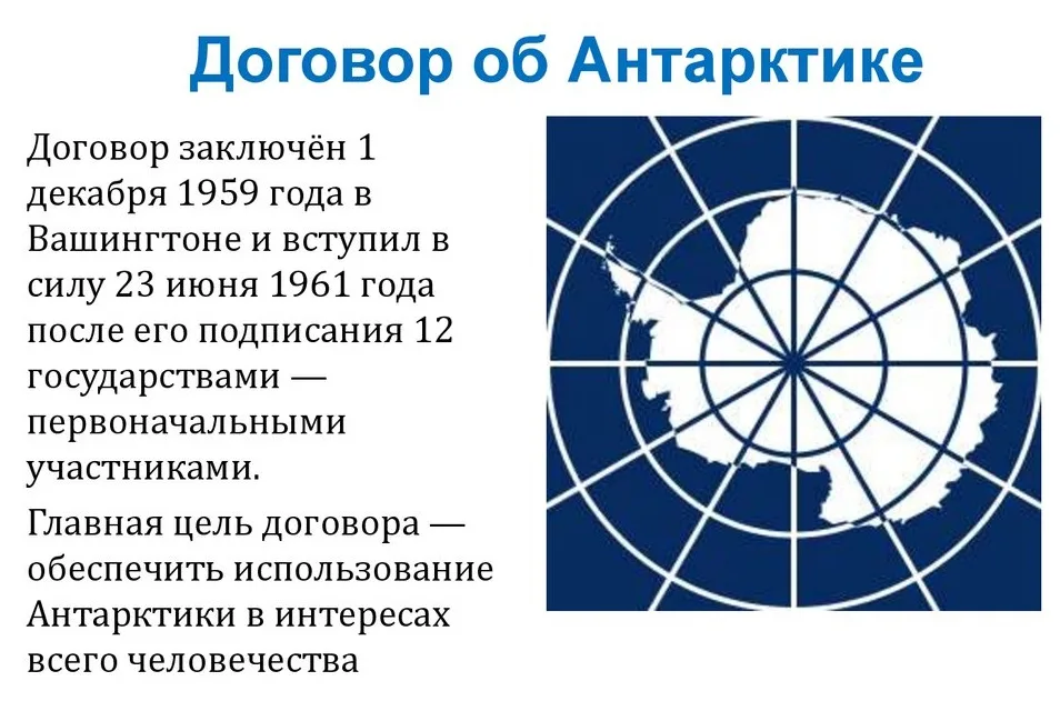 1961, 23 июня: Введен в действие Договор об Антарктике