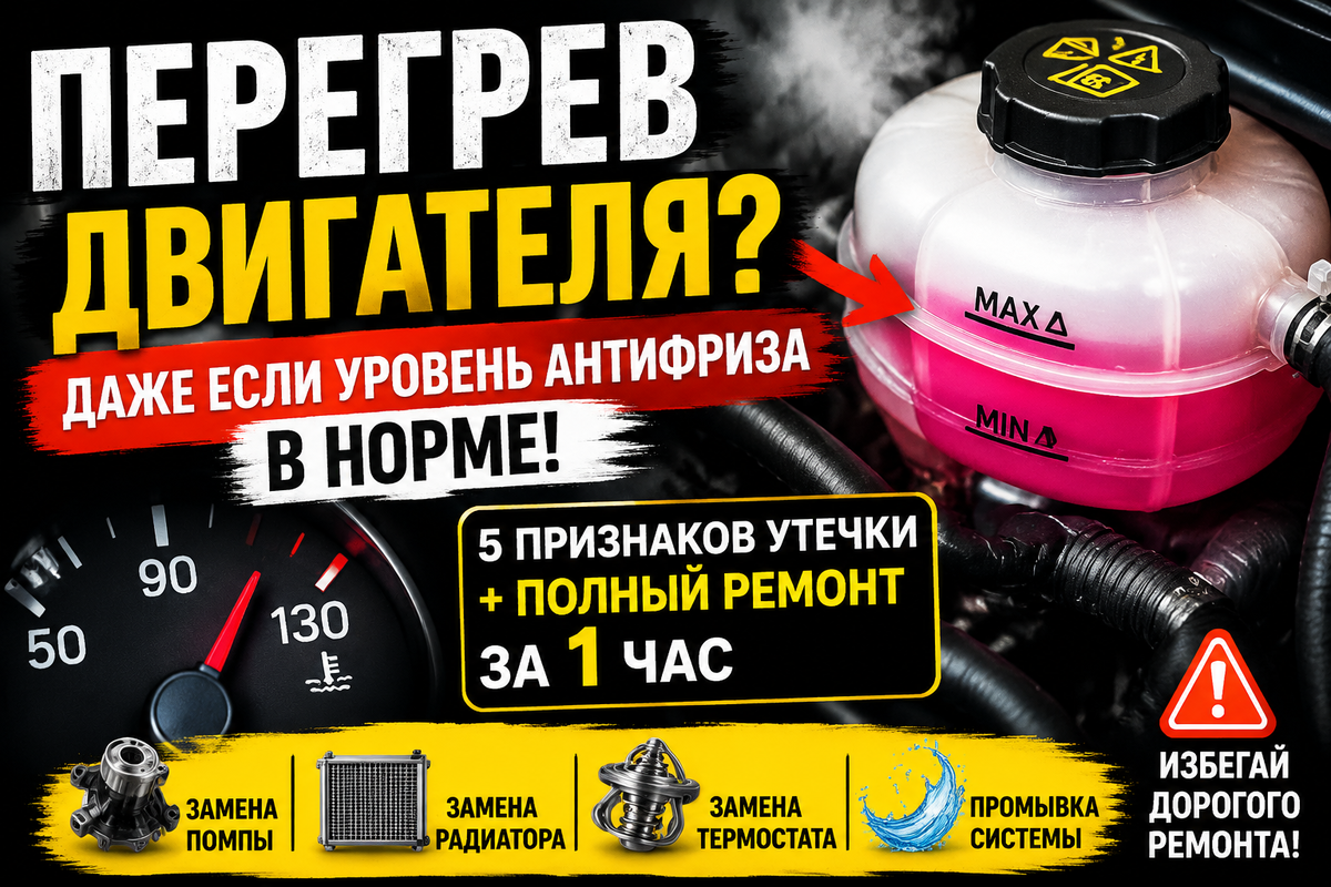 Перегретый двигатель:причина